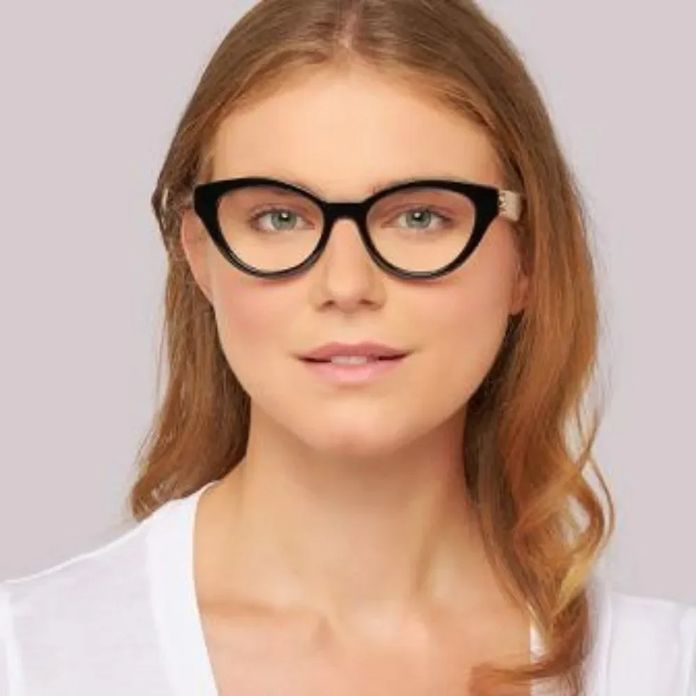 NEW Gucci  GG0959O 002 Black White Cat Eye Women Eyeglasses